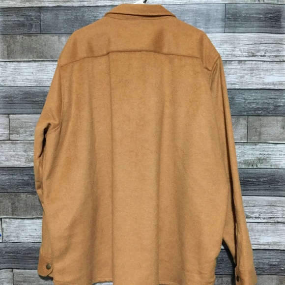 7 Seas Brewing Flannel Shacket Men’s 3XL Tan Snap Button Gig Harbor Tacoma - Picture 4 of 10